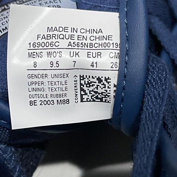 Converse Shoes Size 8 Mens Navy Yellow Pop Trading Jack Purcell Pro HighCompany - Picture 10 of 12